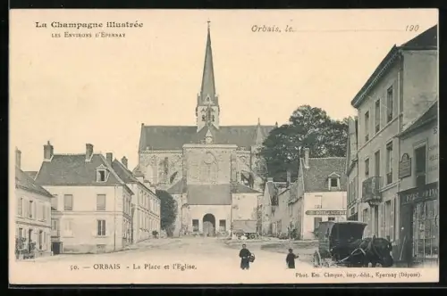 AK Orbais, La Place et l`Église