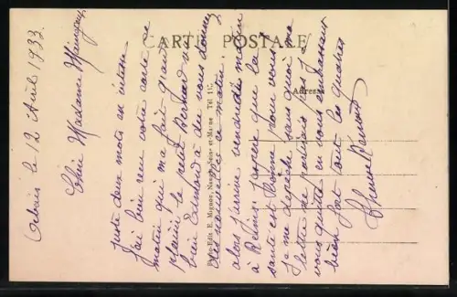 AK Orbais-l`Abbaye /Marne, Rue Gambetta avec bâtiments et commerces