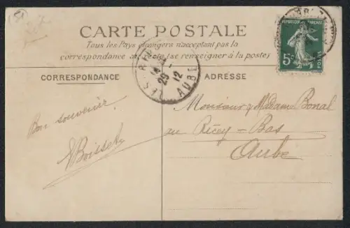 AK Rouvroy, Grande Rue avec habitants en promenade