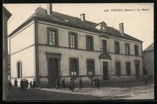 AK Pleurs /Marne, La Mairie