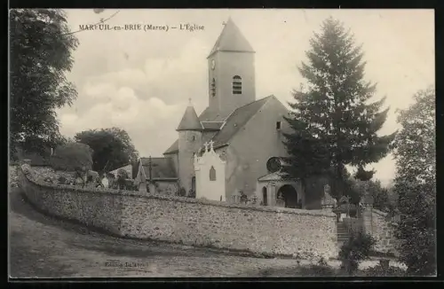 AK Mareuil-en-Brie /Marne, L`Église