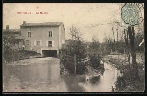 AK Cuperly, Le Moulin et le cours d`eau environnant