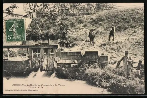 AK Cuperly, Le Moulin de Fontenelle, La Vanne