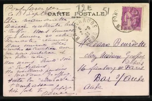 AK Pontfaverger /Marne, La Route de Reims