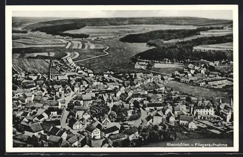 AK Rheinböllen, Fliegeraufnahme des Ortes