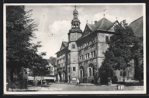 AK Nordhausen /Harz, Blick auf das alte Rathaus