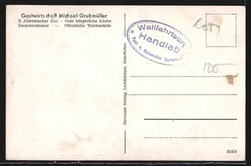 AK Handlab, Wallfahrtskirche mit Innerem