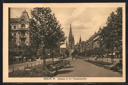 AK Berlin-Charlottenburg, Anlagen in der Tauentzienstrasse