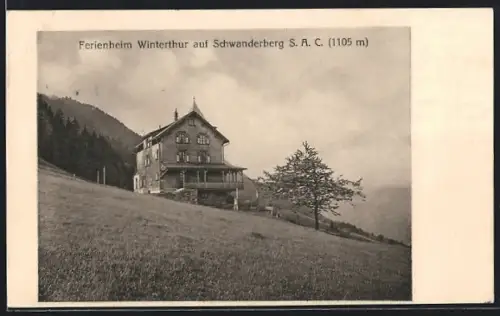AK Schwanden /GL, Ferienheim Winterthur auf Schwanderberg