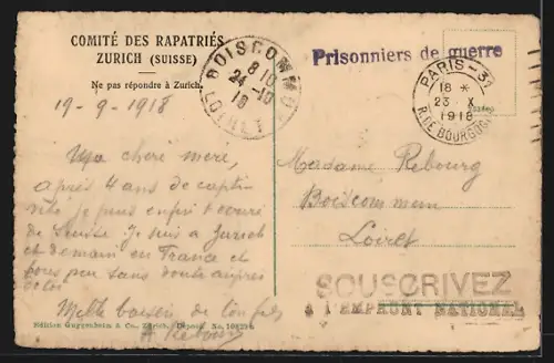 AK Zürich, Stüssihofstatt mit Geschäften