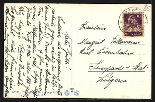 AK Laufen /Bern, Strassenpartie mit Gasthaus zur Krone