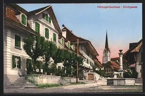 AK Herzogenbuchsee, Blick in die Kirchgasse