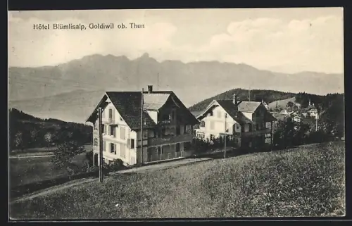 AK Goldiwil ob. Thun, Hotel Blümlisalp