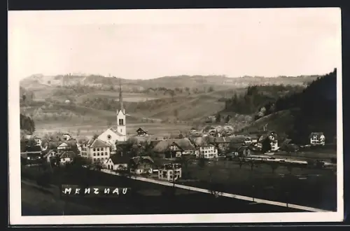 AK Menznau, Teilansicht mit Kirche