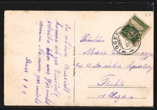 AK Marbach /LU, Totalansicht aus der Vogelschau