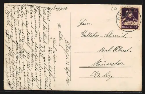 AK Triengen, Gesamtansicht mit Kirche