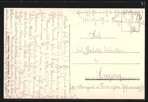 AK Sursee, Pfarrkirche mit Murihof