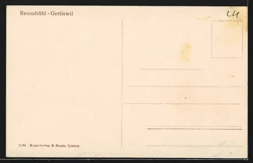 AK Reussbühl-Gerliswil, Teilansicht mit Kirche