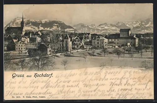 AK Hochdorf, Blick auf die Stadt