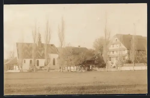 AK Ettiswil, Ortspartie mit Kirche