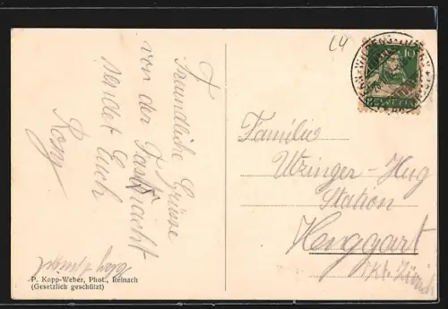 AK Münster /LU, Auffahrts-Prozession