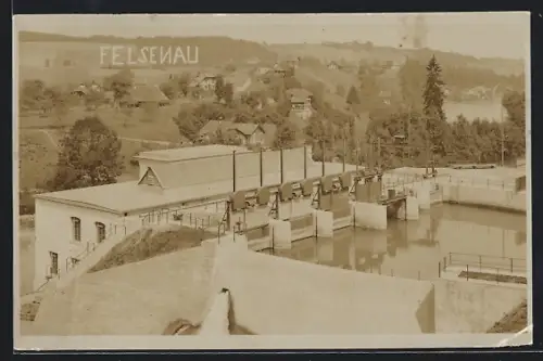 Foto-AK Felsenau, Sperrwerk