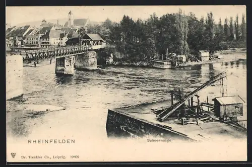 AK Rheinfelden, Salmenwaage aus der Vogelschau