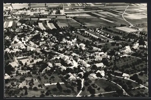 AK Birr-Lupfig, Gesamtansicht, Fliegeraufnahme