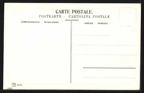 AK Saas-Fee, Cafe Belle-Vue avec Bietschhorn