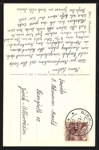 AK Birr /Aargau, Ortspartie mit Kirche