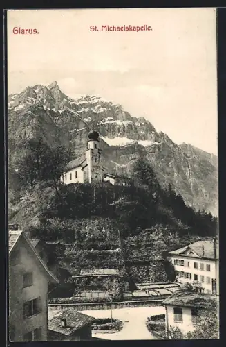 AK Glarus, Ansicht der St. Michaelskapelle