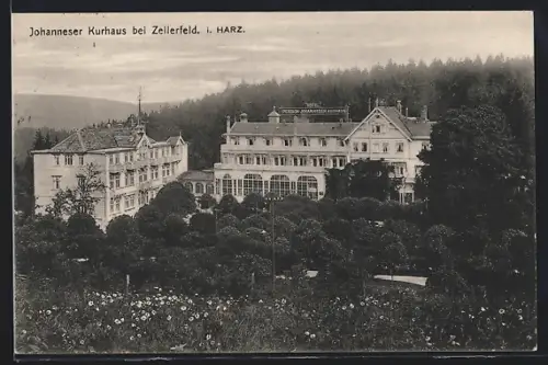 AK Zellerfeld i. Harz, Blick auf das Johanneser Kurhaus