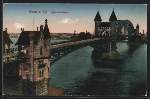 AK Bonn a. Rh., Blick über die Rheinbrücke