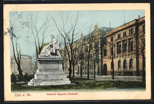 AK Köln-Neustadt, Kaiserin-Augusta-Denkmal