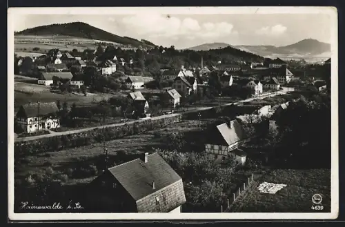 AK Hainewalde i. Sa., Gesamtblick auf den Ort