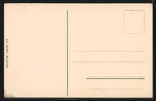 AK Häusling im Zillergrund, Teilansicht des Ortes mit Fluss