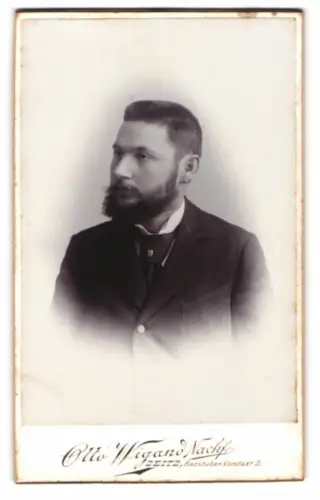 Fotografie Otto Wigand Nachf., Zeitz, Badstuben Vorstadt 2, Porträt eines eleganten Herrn