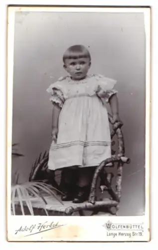 Fotografie Adolf Herbst, Wolfenbüttel, Lange Herzog Str. 19, Porträt eines Kindes