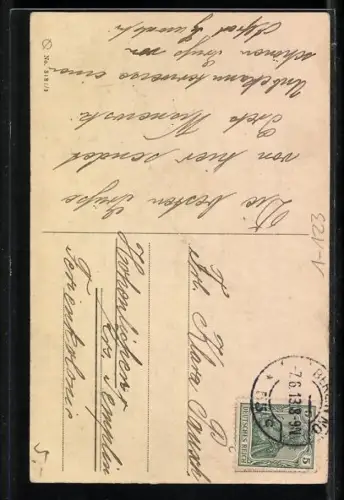 AK Berlin, Victoria Louise Herzogin von Braunschweig mit ihrem Bräutigam beim Einzug in das Kaiserliche Schloss