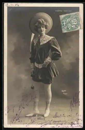 Foto-AK Walery, Paris: Schauspielerin Deslys, Theatre Marigny