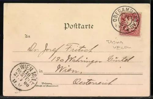 AK Passionsspiele Oberammergau, Abendmahl