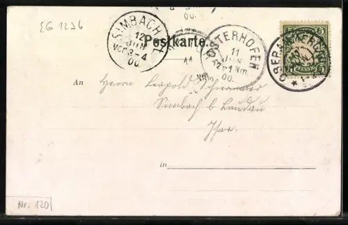 AK Oberammergau, Passionsspiel 1900, Haus des Rochus Anton Lang