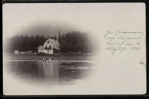 AK Erlafsee, Blick zum Hotel