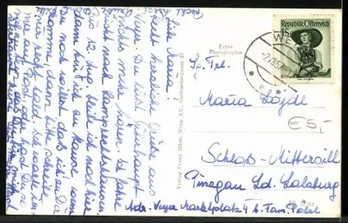 AK Weyer /O. Oe., Blick zur Kirche, Tabak-Handlung