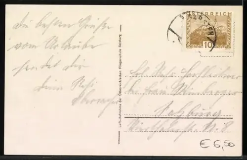 AK Garsten /O. Oe., Fliegeraufnahme des Ortes