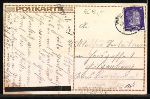 AK Sierning /Ob.-Öst., Blick zur Kirche