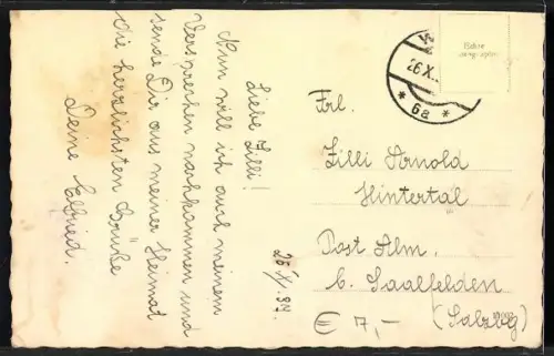 AK Wels Grünbach /O. Ö., Blick zu einem Haus