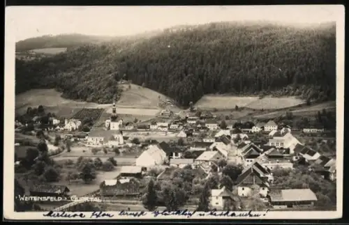 AK Weitensfeld i. Gurktal, Ortsansicht aus der Vogelschau