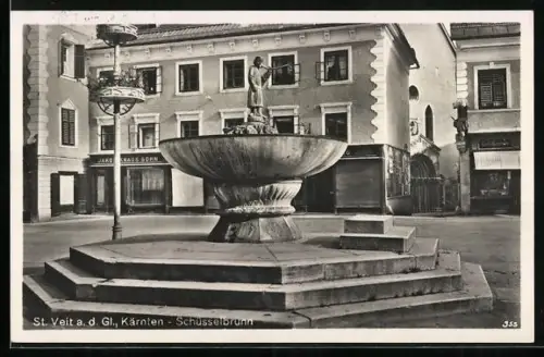 AK St. Veit a. d. Gl., Schüsselbrunn im Ort