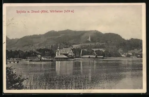 AK Reifnitz /Wörthersee, Blick zum Strand-Hotel